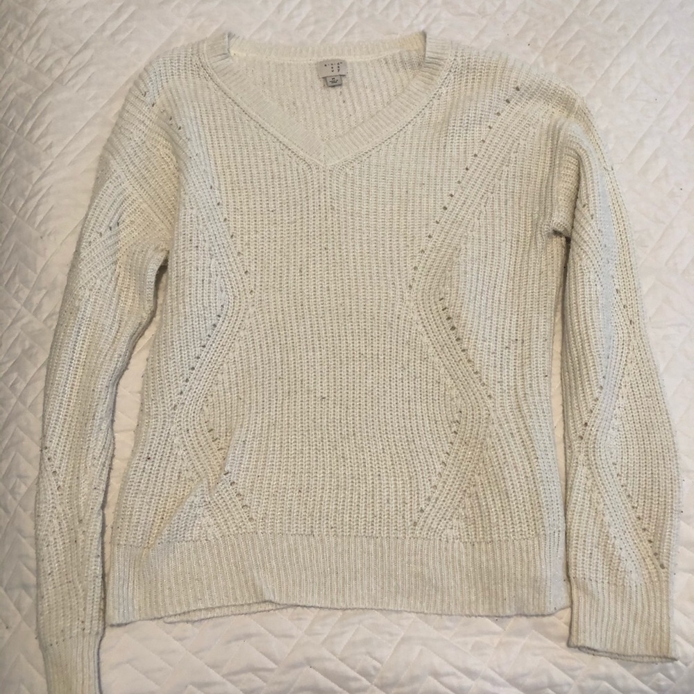Target Cream Cable Knit Sweater